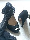 Zwarte peeptoe's 11 centimeter, foto 2448x3264, 1 reacties, 3 stemmen