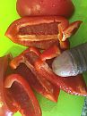 De rode paprika gewassen, foto 3000x4000, 0 reacties, 1 stemmen