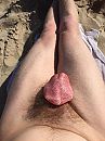 Mijn blote worst op het strand, foto 1200x1600, 0 reacties, 3 stemmen
