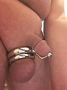 Openpenisplug + ballstretchers, foto 1212x1616, 3 reacties, 22 stemmen