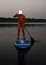Stand-up paddle , naakt., foto 2410x3366, 0 reacties, 5 stemmen