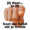 Haal die hand uit je broek, foto 499x499, 2 reacties, 2 stemmen