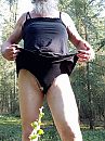 In het bos gekleed in badpak, foto 3000x4000, 3 reacties, 8 stemmen