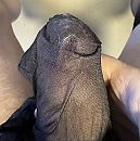 Klaarkomen in nylon kous, foto 2214x2222, 12 reacties, 16 stemmen