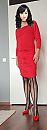 Rode jurk., foto 1220x3325, 5 reacties, 10 stemmen