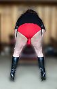 Rood slipje, foto 1305x2000, 1 reacties, 2 stemmen