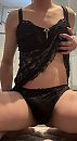 Zwarte lingerie, foto 1450x2635, 1 reacties, 6 stemmen