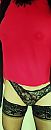Rood topje en lingerie, foto 1151x2917, 5 reacties, 10 stemmen
